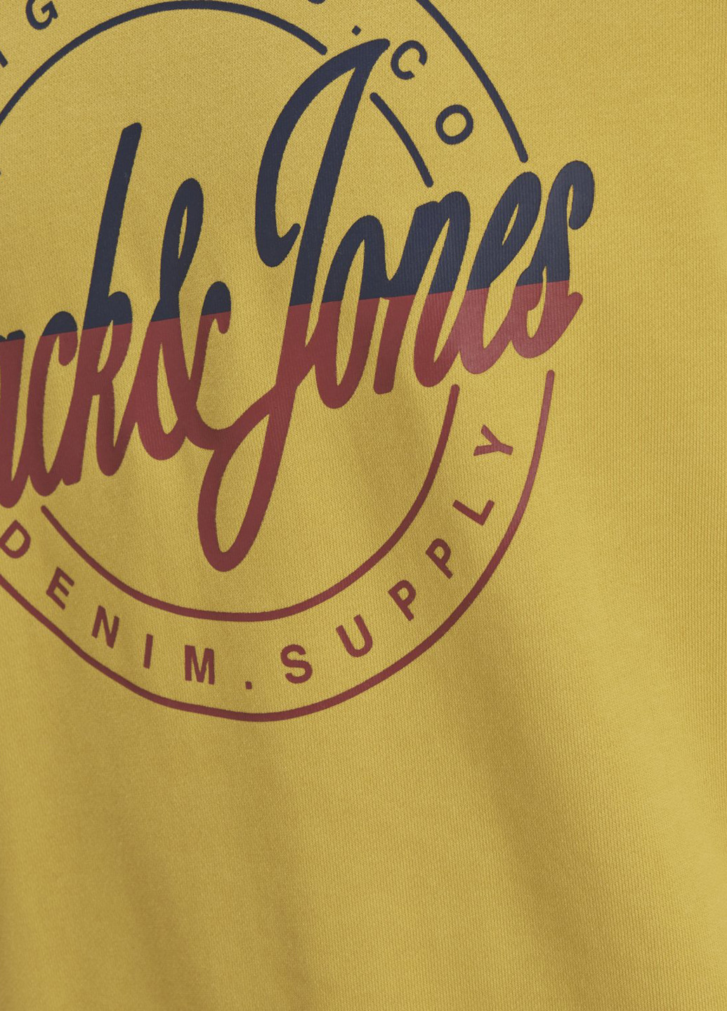 Світшот Jack & Jones - Прямий крій напис жовтий кежуал - (139478694)
