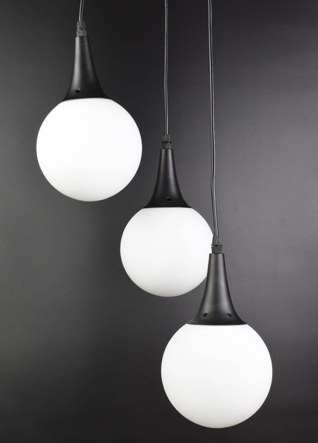 Люстра стельова підвісна в стилі LOFT (лофт) 11191/3 Чорний 35х35х35 см. Handmade (234538081)