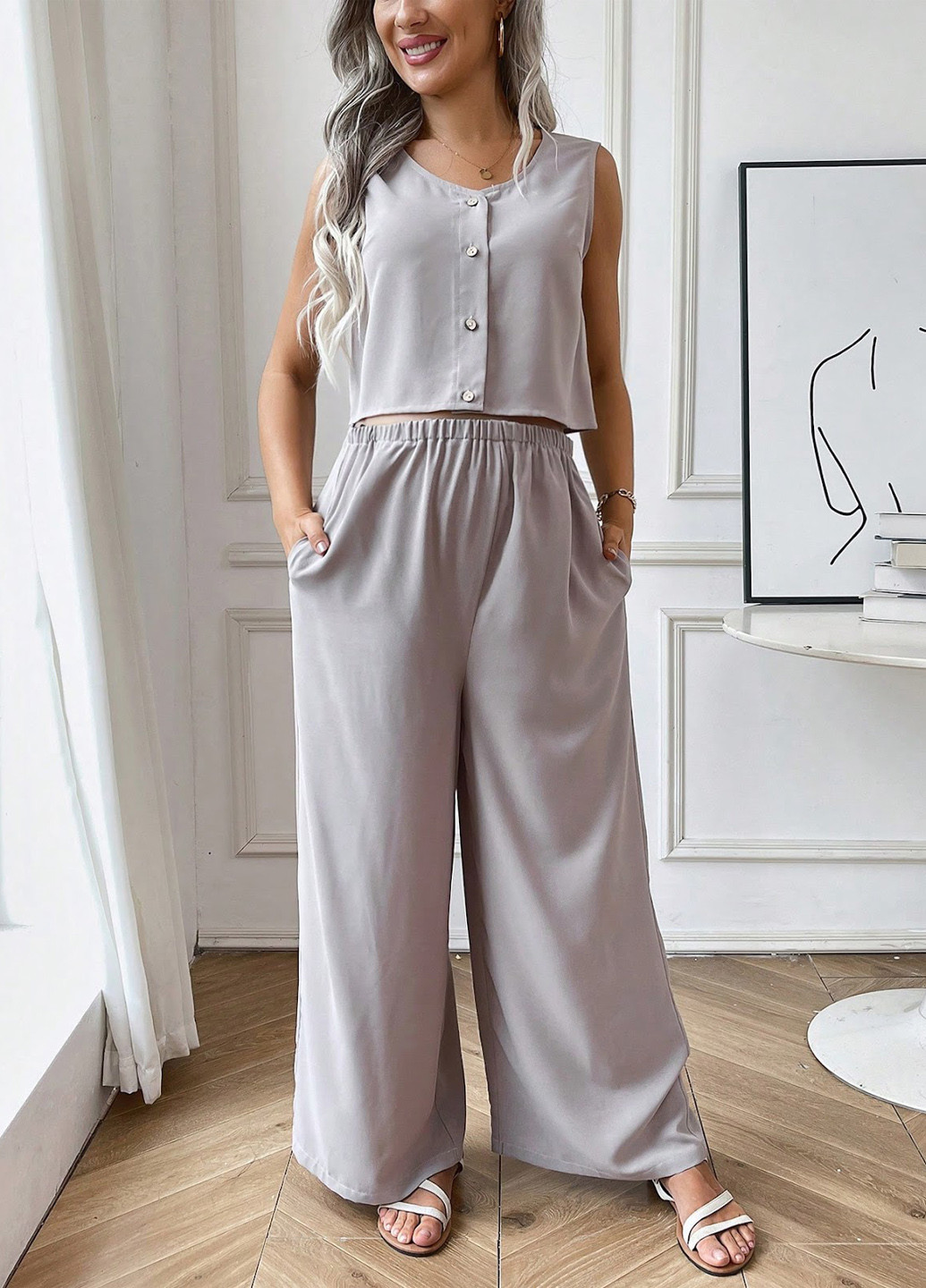 Костюм для беременных (топ, брюки) SHEIN (329544632)