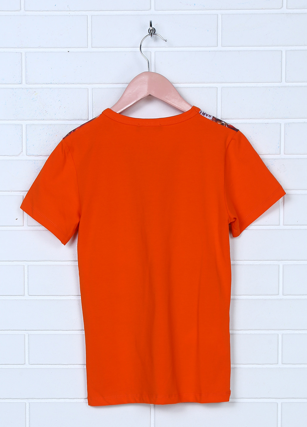 Оранжевая летняя футболка с коротким рукавом Guru