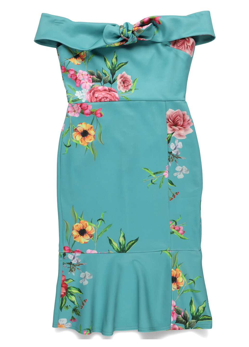 Зелена кежуал сукня True Violet з квітковим принтом