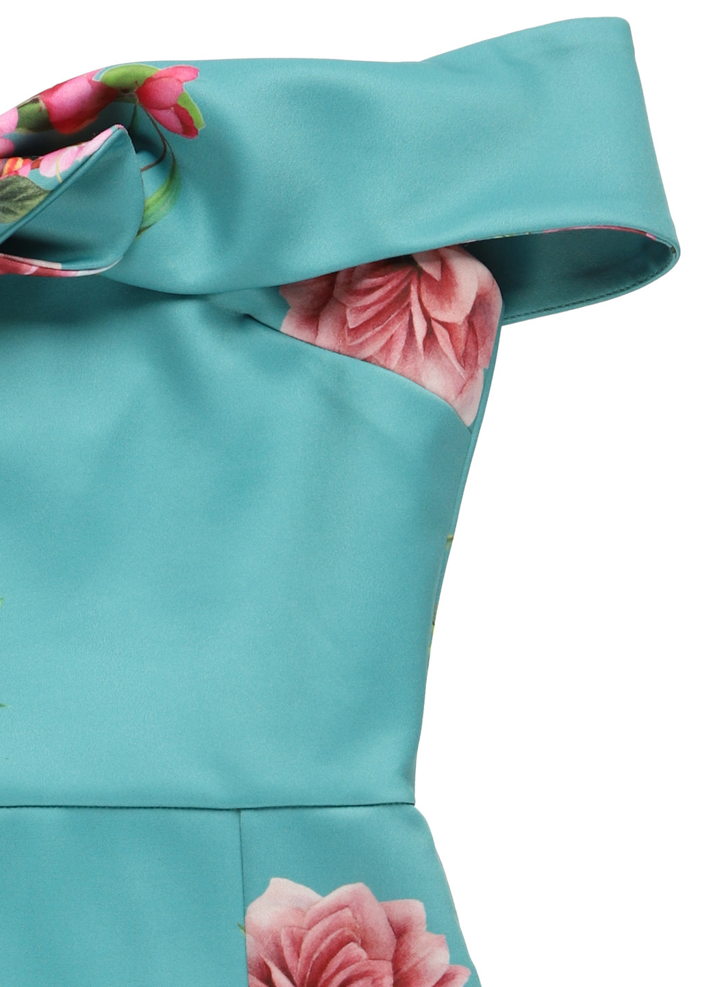 Зеленое кэжуал платье True Violet с цветочным принтом