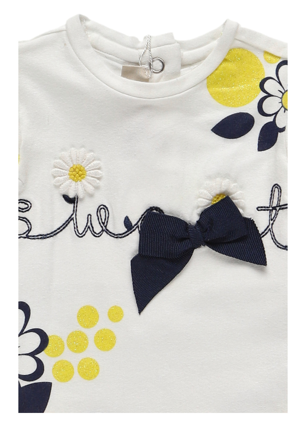 Белая с рисунком блузка Chicco летняя