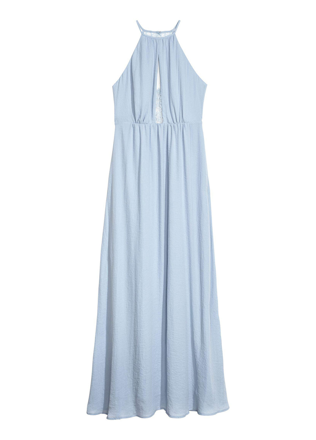 Блакитна вечірня плаття кльош H&M однотонна