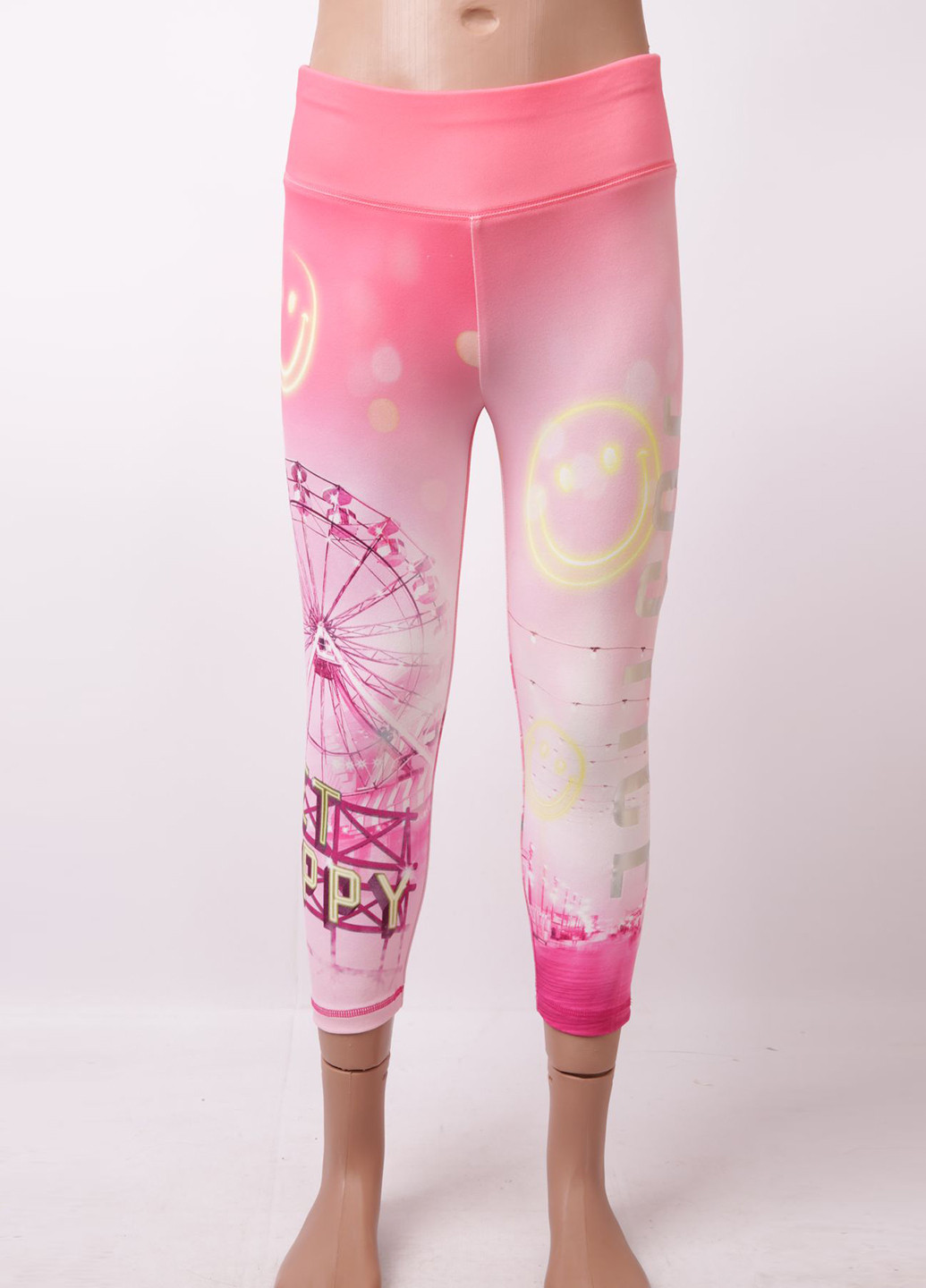 Розовые демисезонные леггинсы Justice