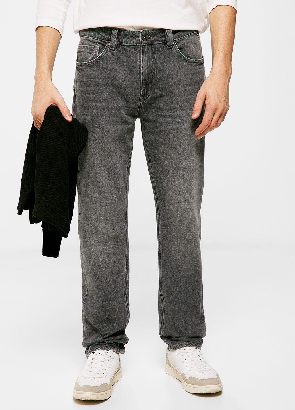 Темно-серые демисезонные регюлар фит джинсы Springfield