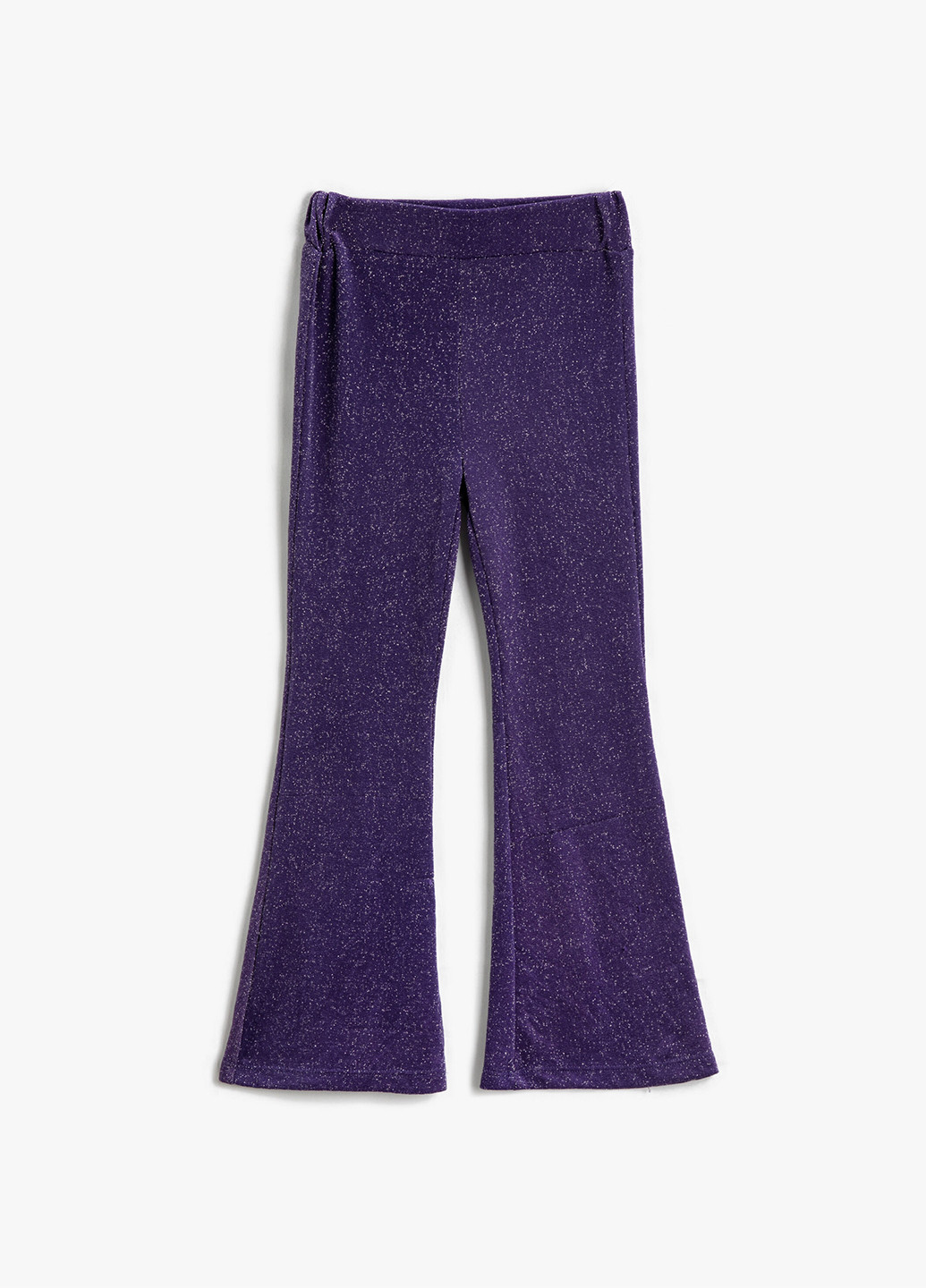Фиолетовые кэжуал демисезонные клеш брюки KOTON