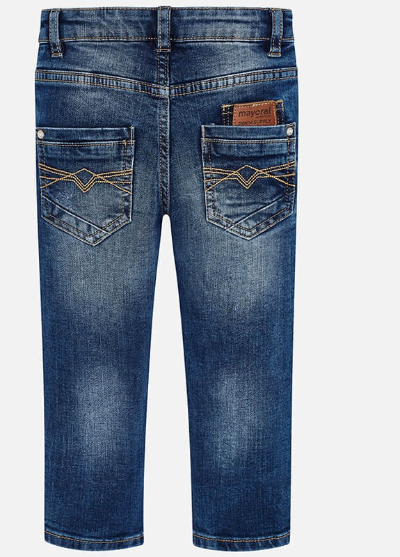 Синие демисезонные джинсы для мальчика Mayoral