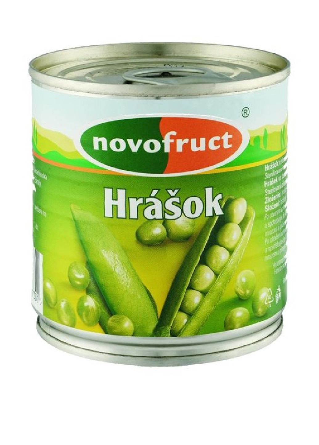 Горошек зеленый консервированный, 210 г Novofruct