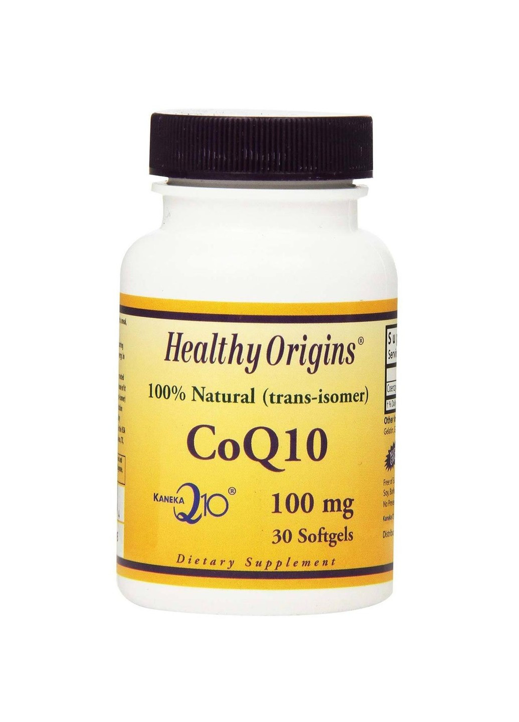 Коензим Q10 CoQ10 100 mg (30 капс) Хелсі оріджінс Healthy Origins (255410479)