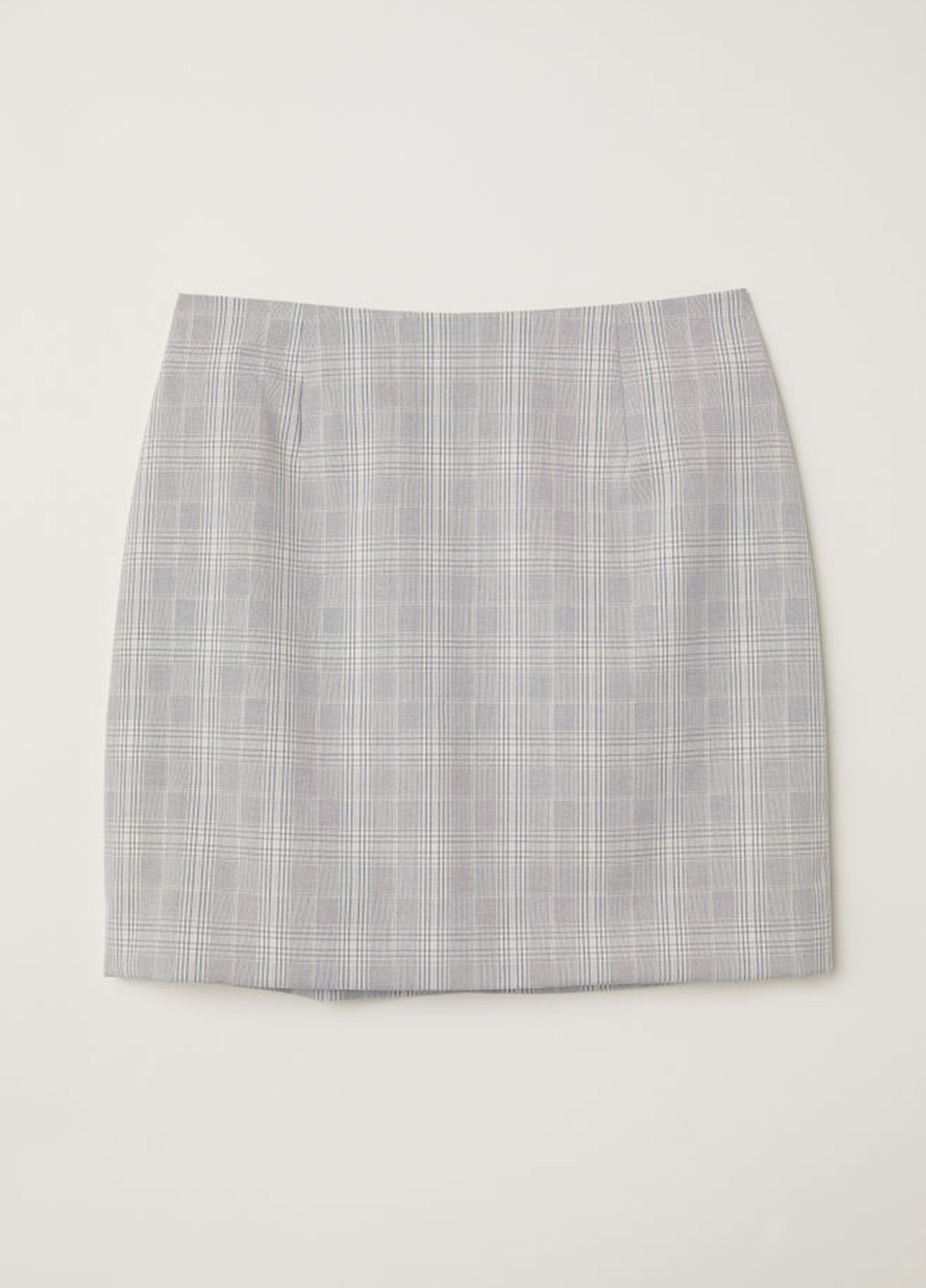 Светло-серая кэжуал с геометрическим узором юбка H&M