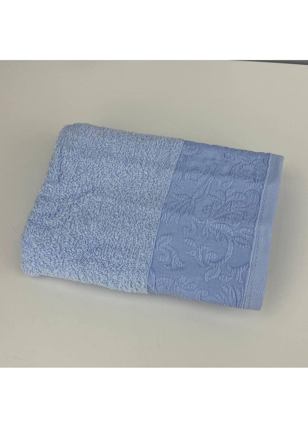 No Brand полотенце для лица махровое febo vip cotton botan турция 6398 голубое 50х90 см комбинированный производство - Украина