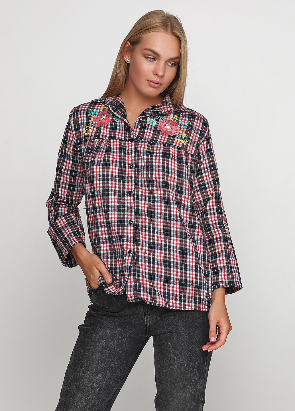 кэжуал рубашка в клетку Red Queen
