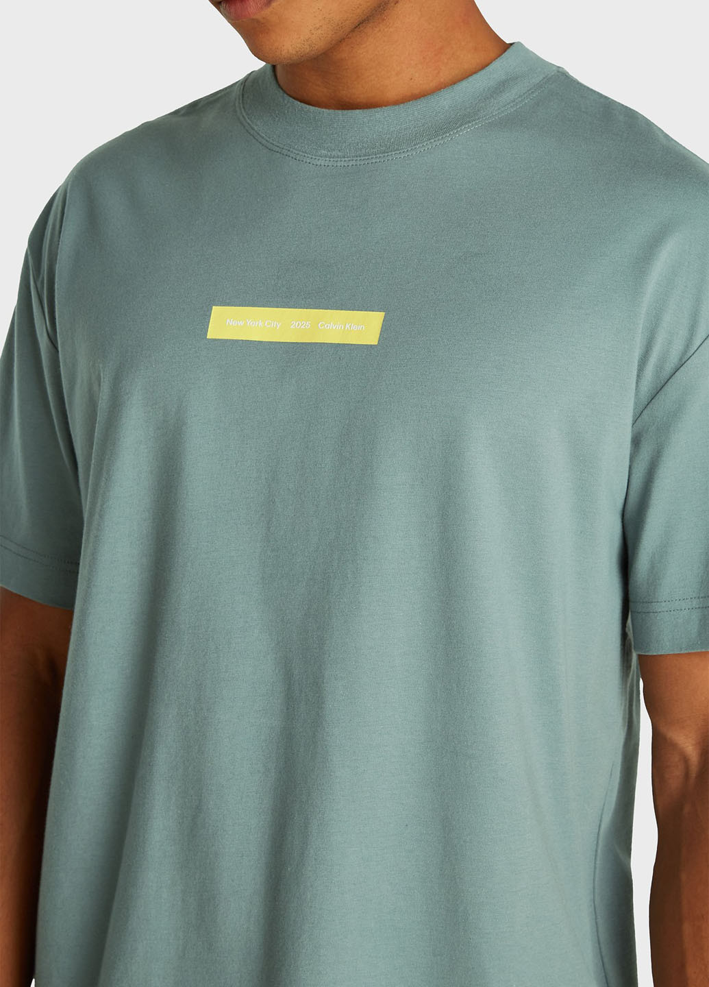 Сіро-голубий футболка Calvin Klein Jeans