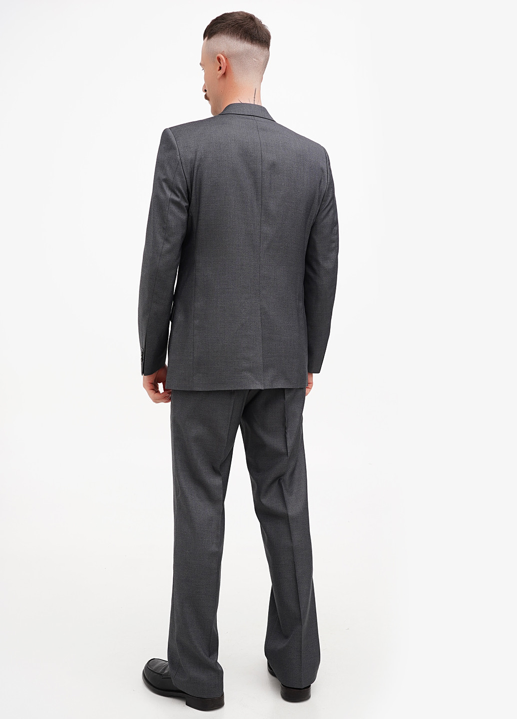Сірий демісезонний костюм (піджак, штани) брючний Galant