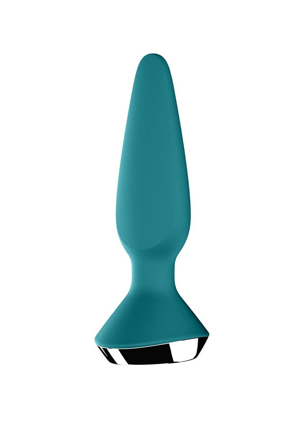 Анальная вибропробка Plug-ilicious 1 Petrol Satisfyer (254973461)