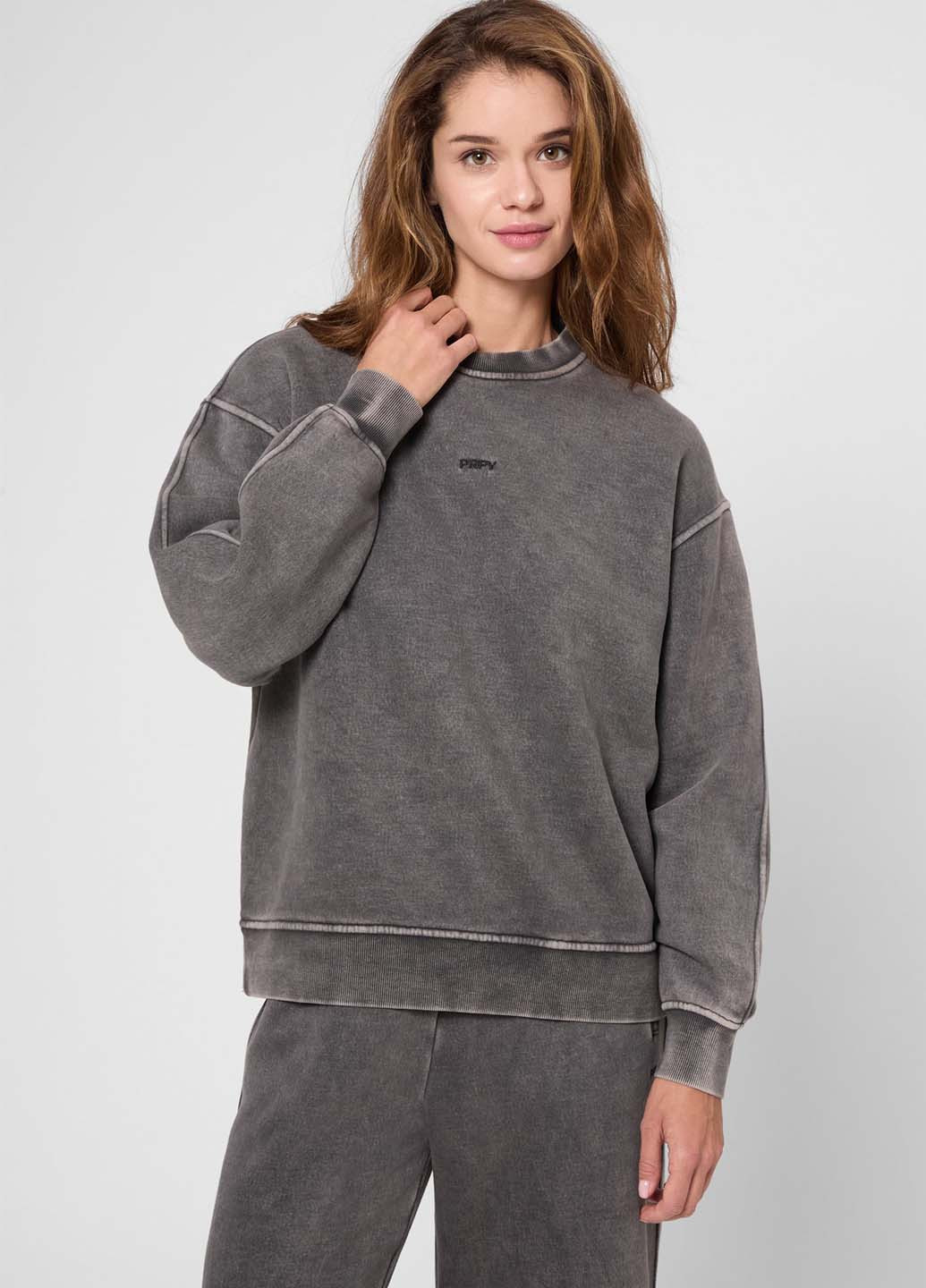 Серый свитшот PRPY варенка вышивка (366431585)