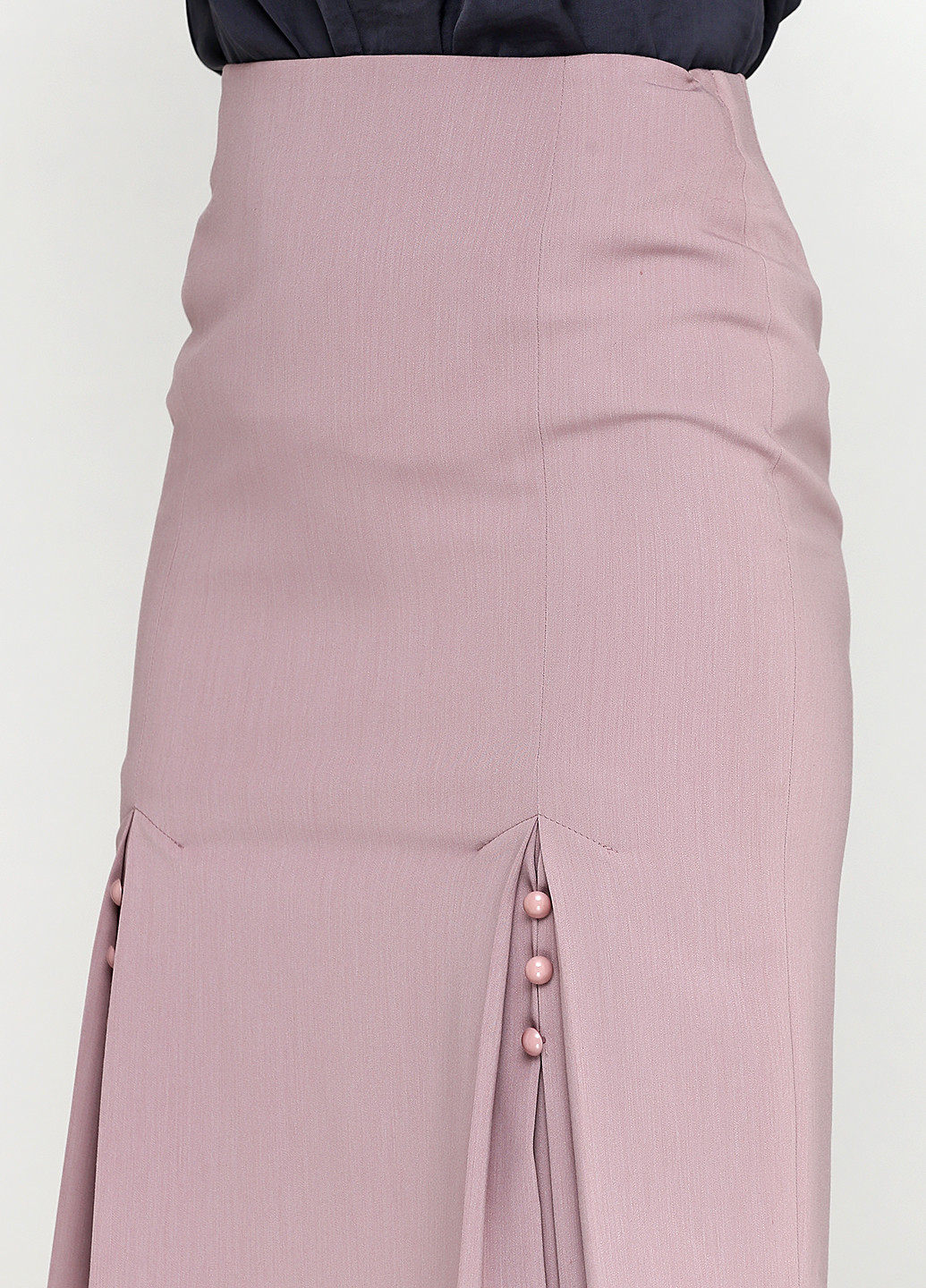 Сиреневая офисная однотонная юбка Stefanie L карандаш