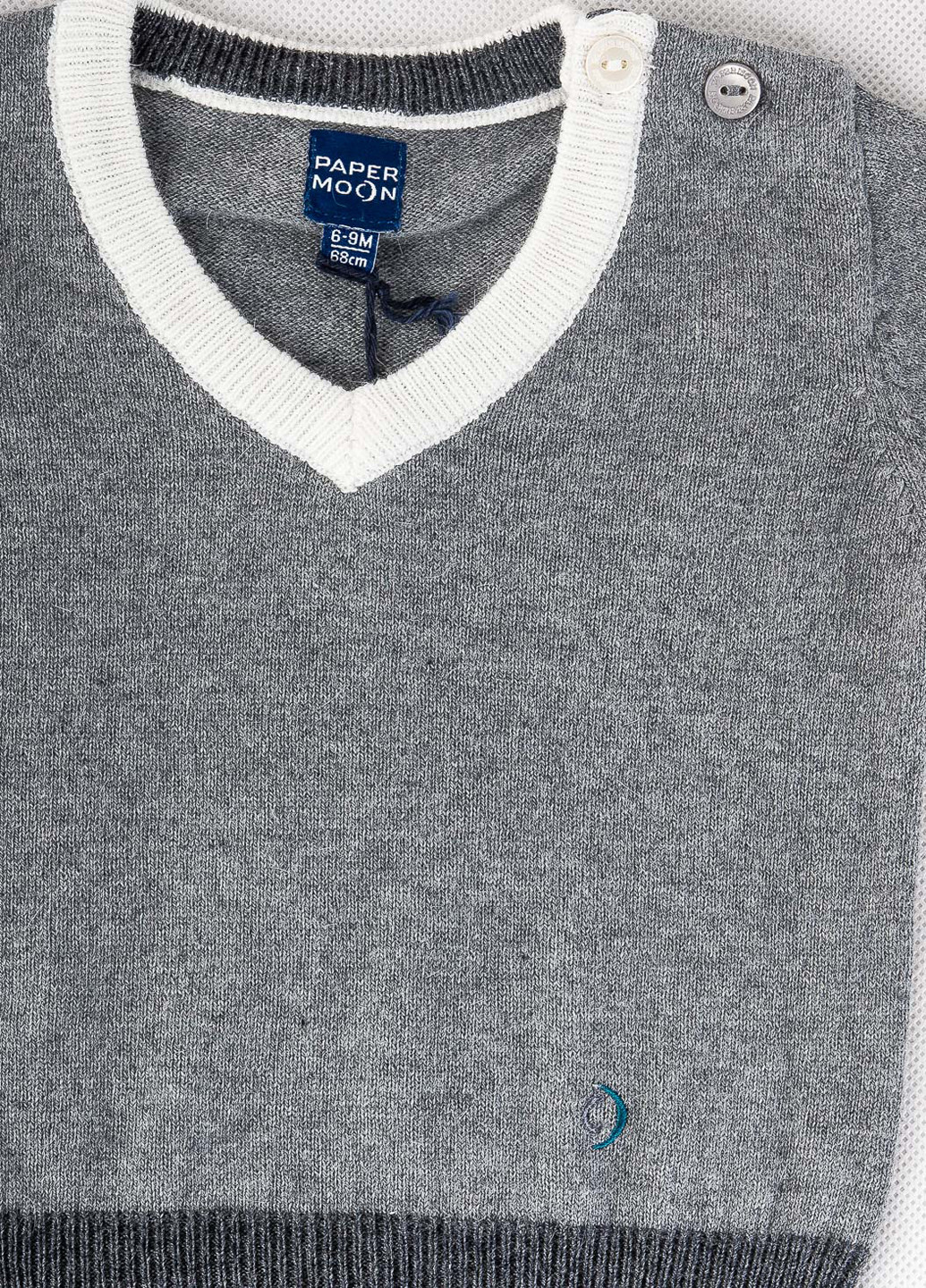 Серый демисезонный пуловер пуловер Paper Moon