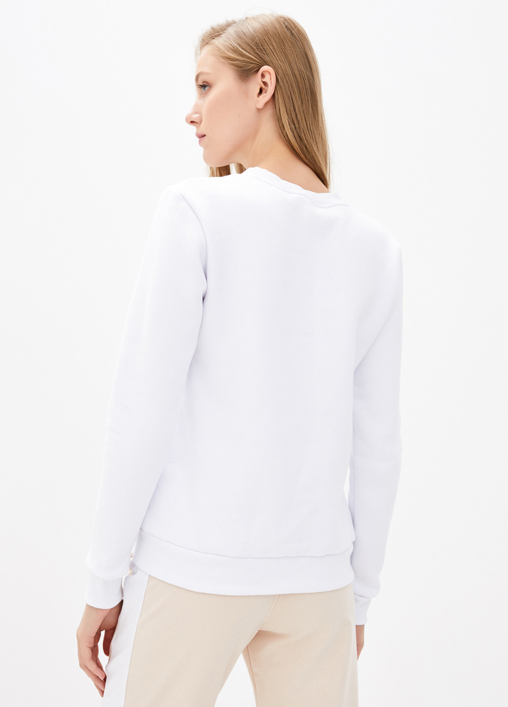 Білий світшот Shik однотонний без декору (366092119)