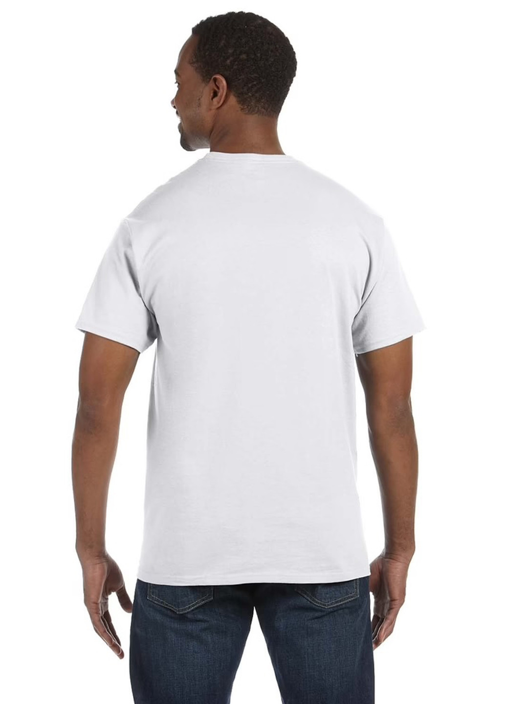 Белая футболка Hanes