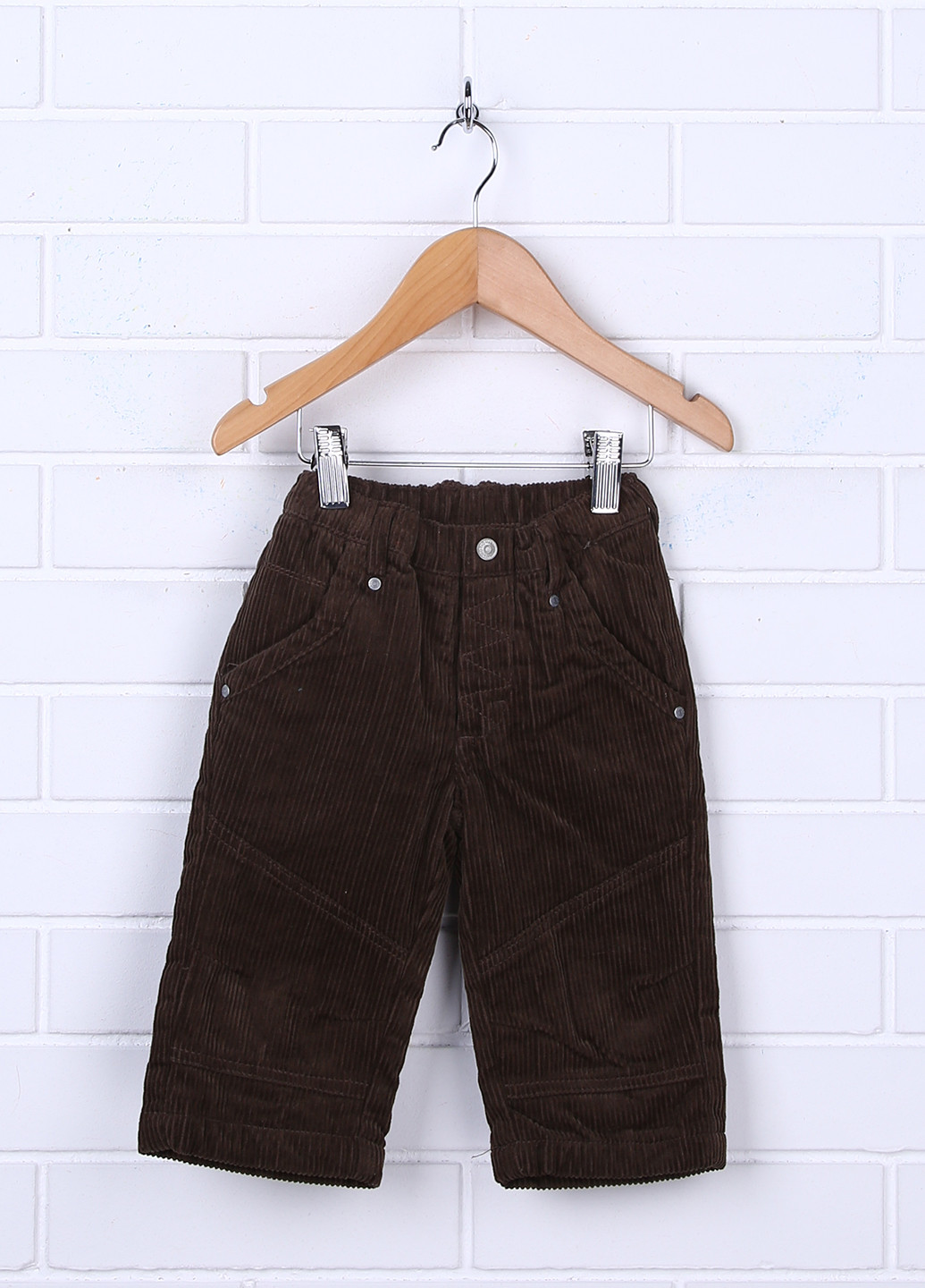 Темно-коричневые кэжуал зимние брюки прямые Motion Wear
