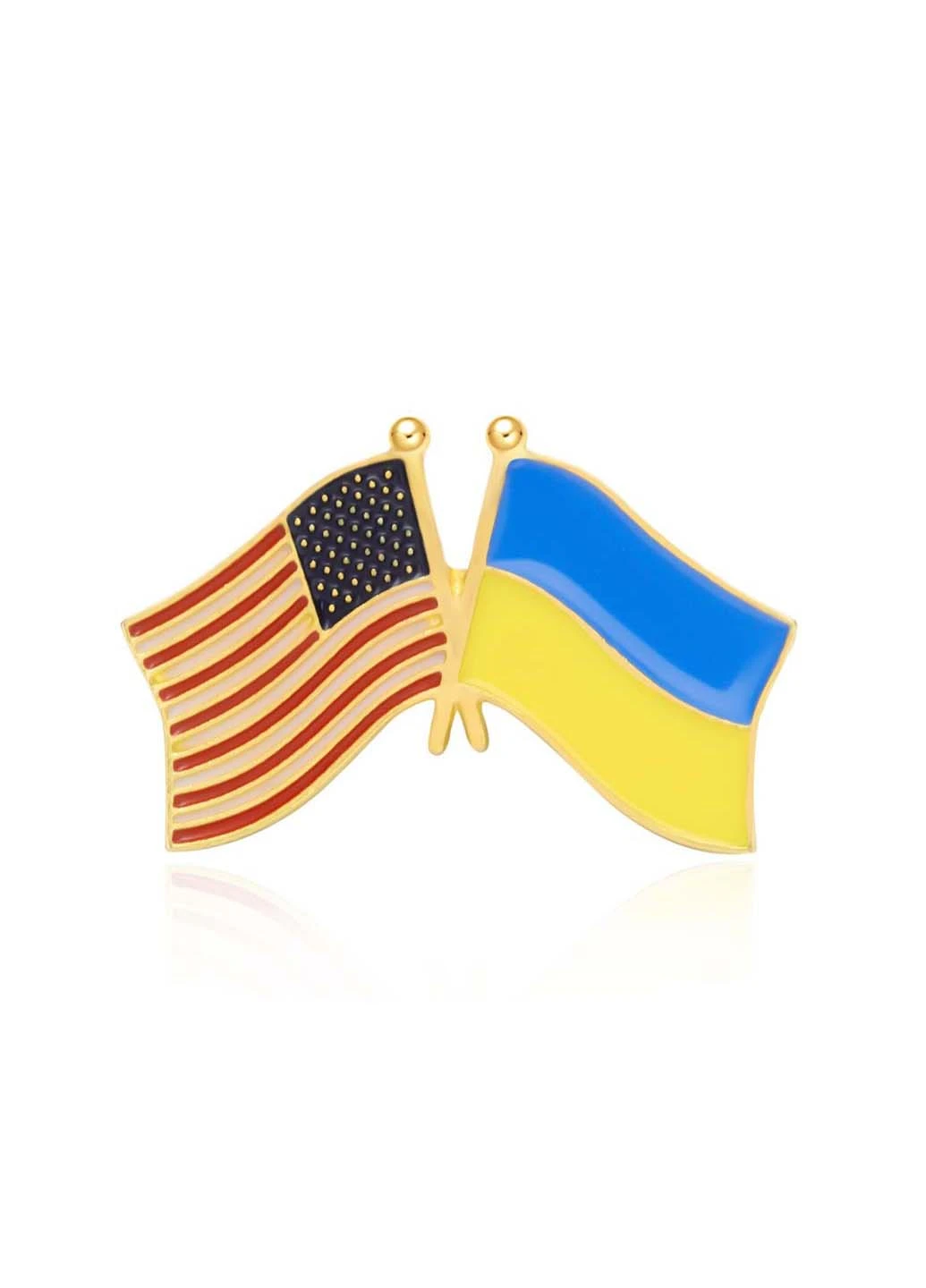 Брошка-значок Прапори США-Україна Broshe BRGV112751 (253617292)