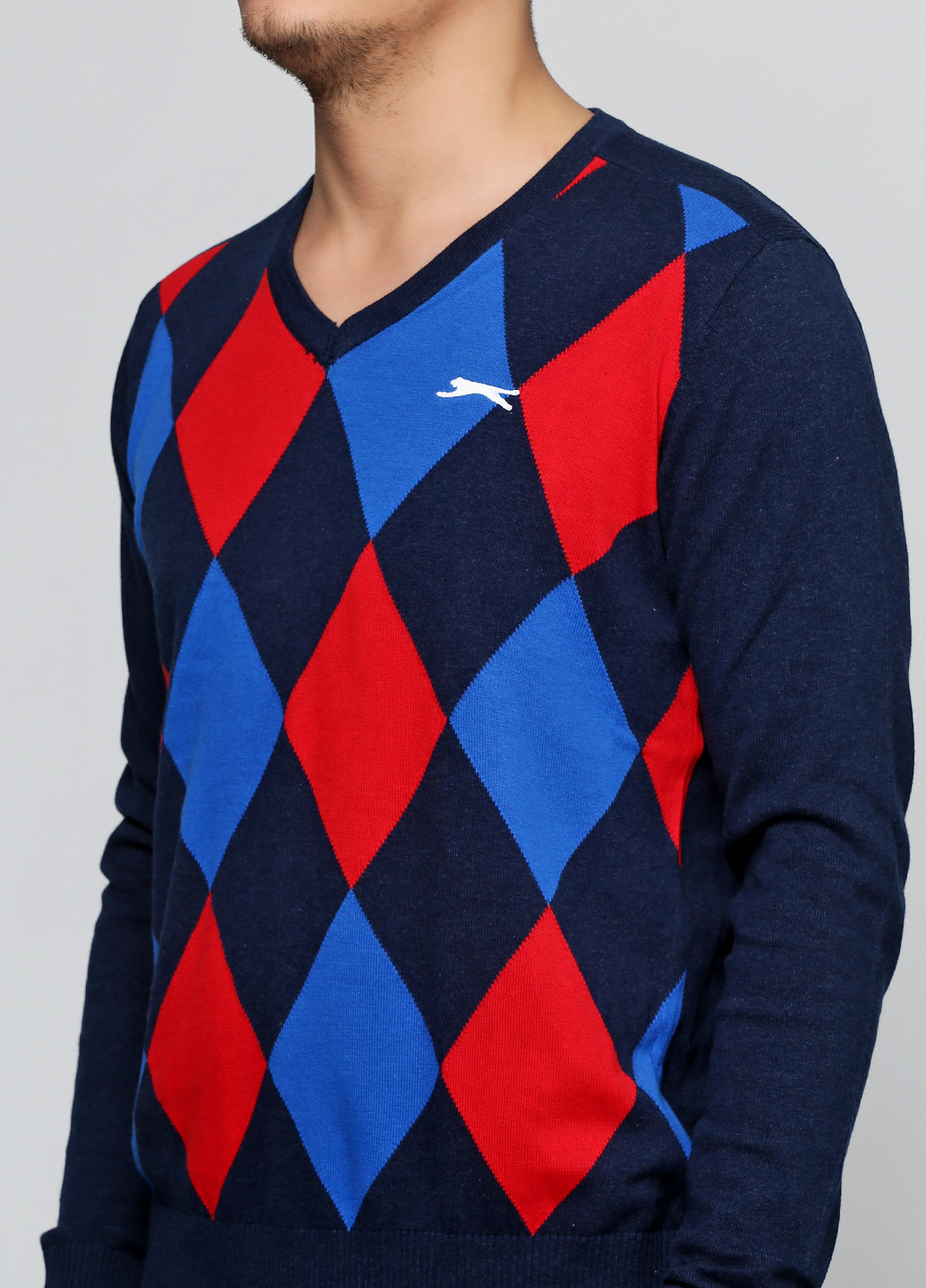 Темно-синий демисезонный пуловер пуловер Slazenger