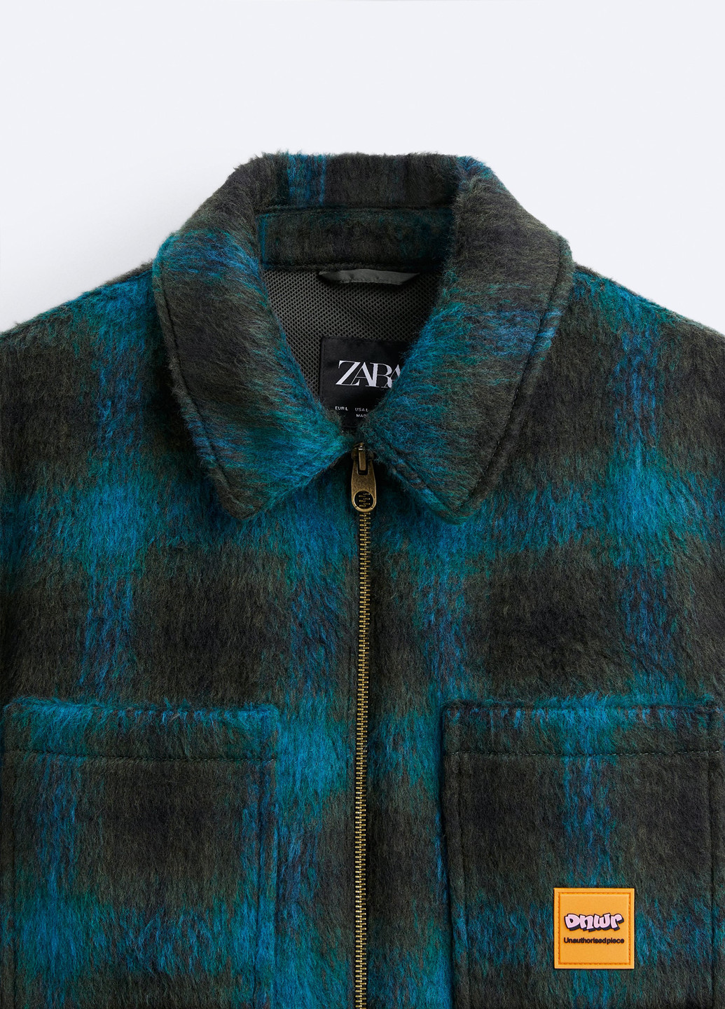 Темно-синя демісезонна куртка Zara