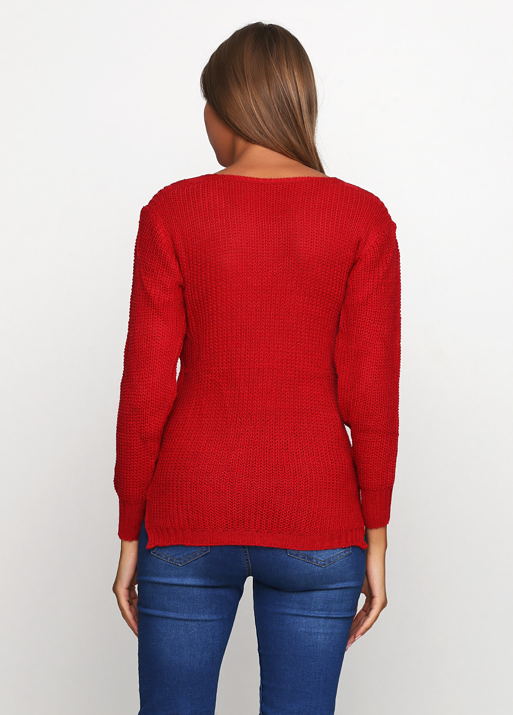 Червоний демісезонний пуловер пуловер Massimo