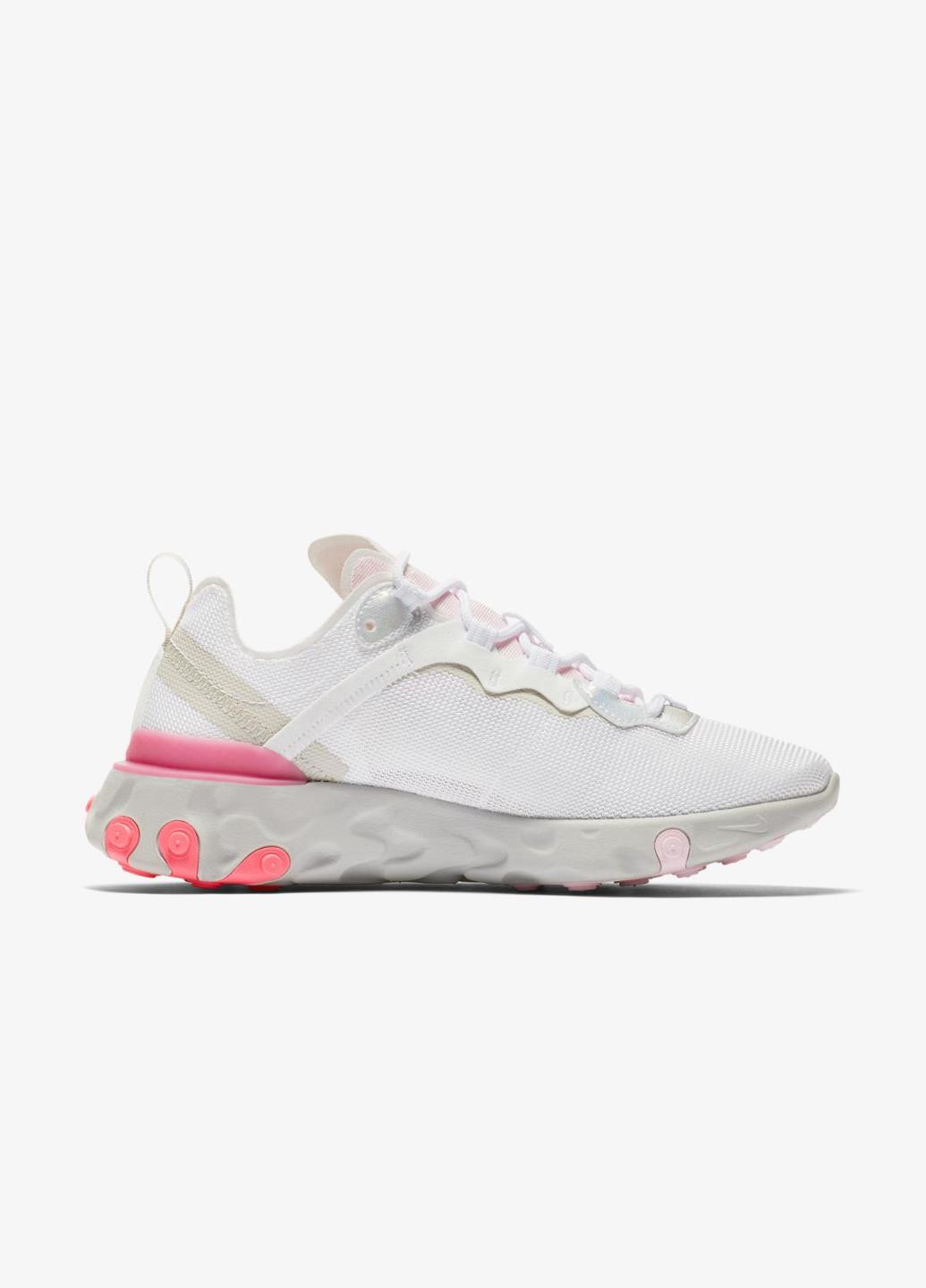 Кроссовки CV3035-100 Nike REACT ELEMENT 55 белые демисезоны (317226097)