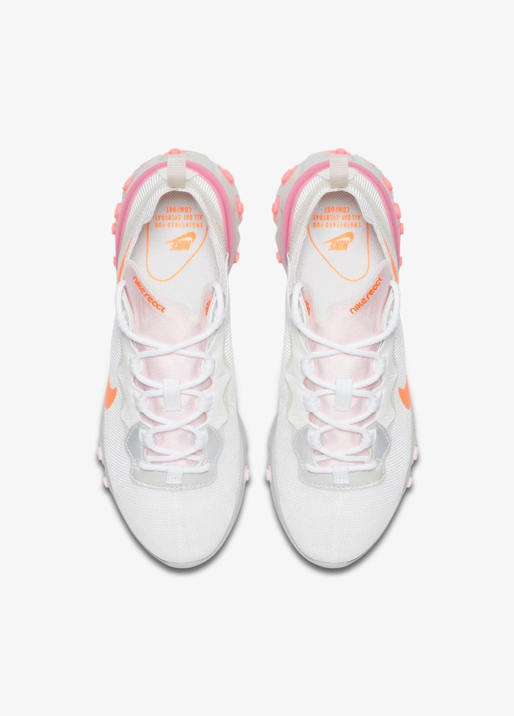 Кроссовки CV3035-100 Nike REACT ELEMENT 55 белые демисезоны (317226097)