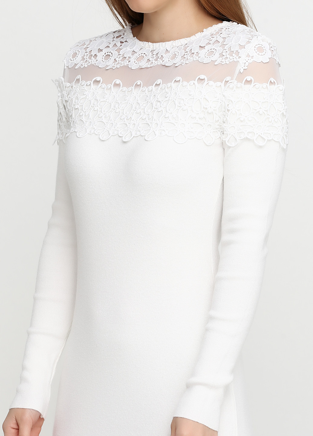 Білий кежуал сукня футляр Cashmere Company однотонна