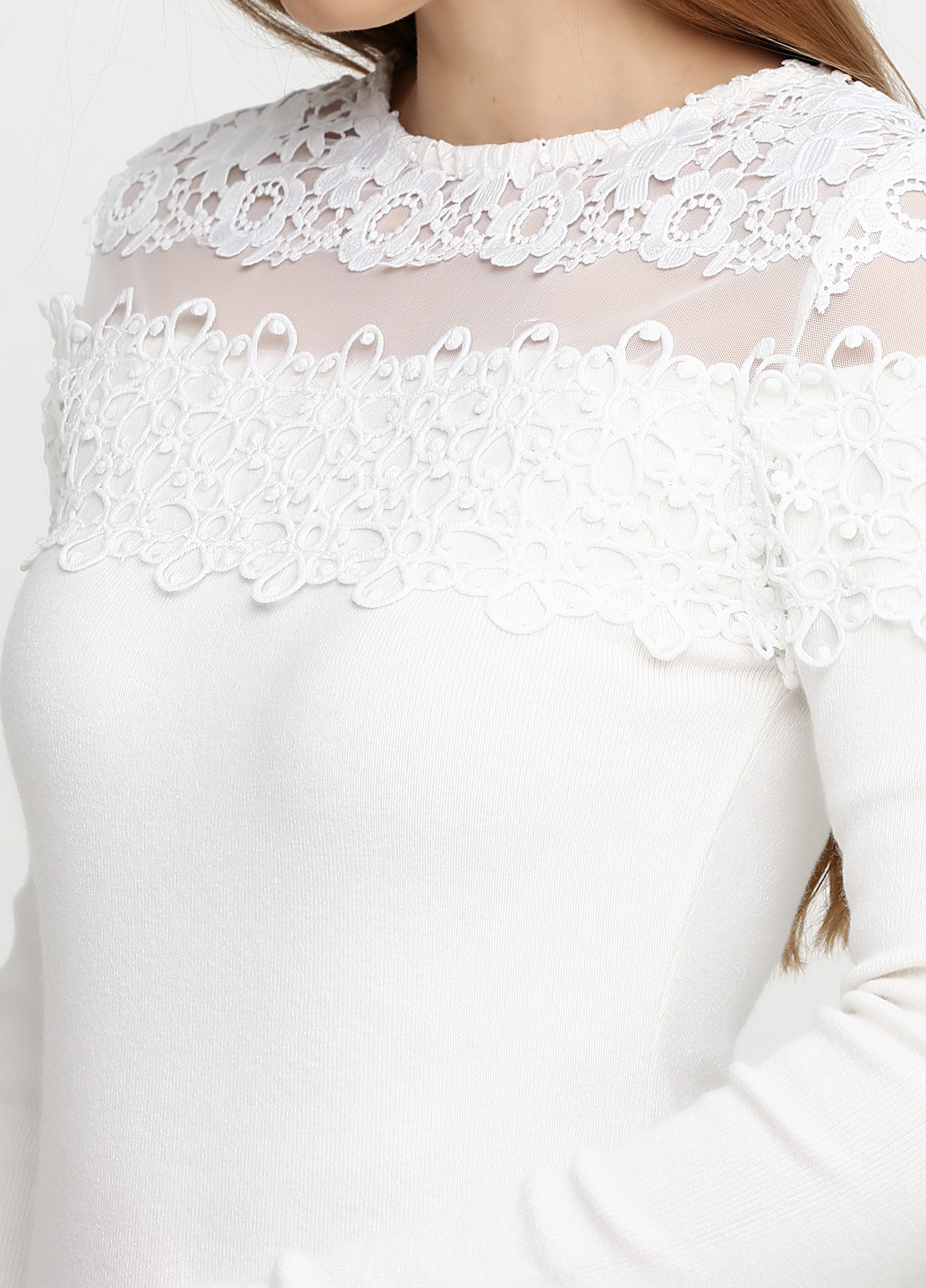 Белое кэжуал платье футляр Cashmere Company однотонное
