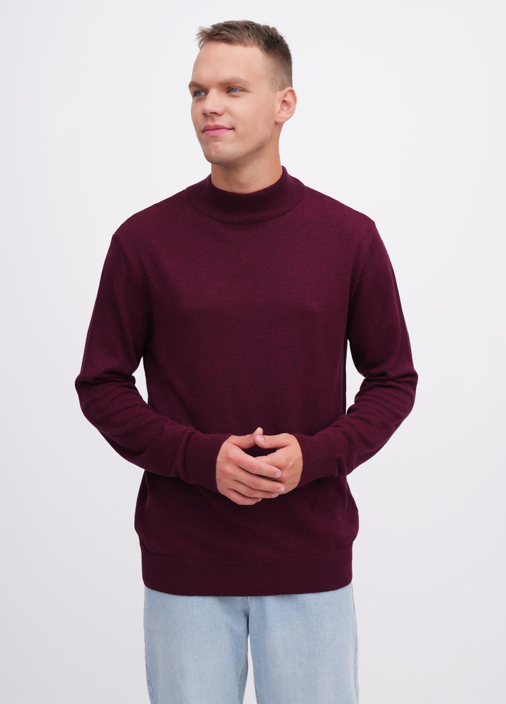 Бордовий демісезонний светр джемпер EQUILIBRI