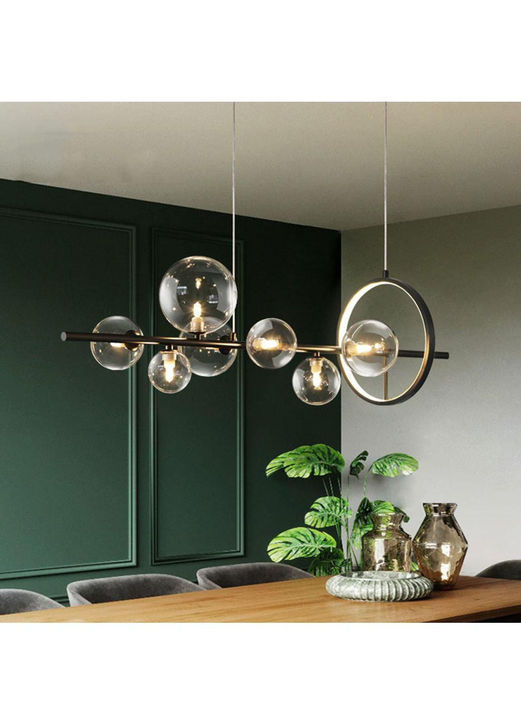 Люстра стельова на 7 лампочок AT33/7-bk-k Чорний 30х30х90 см. Sunnysky (253122324)