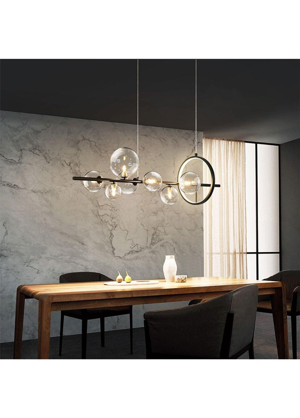 Люстра стельова на 7 лампочок AT33/7-bk-k Чорний 30х30х90 см. Sunnysky (253122324)