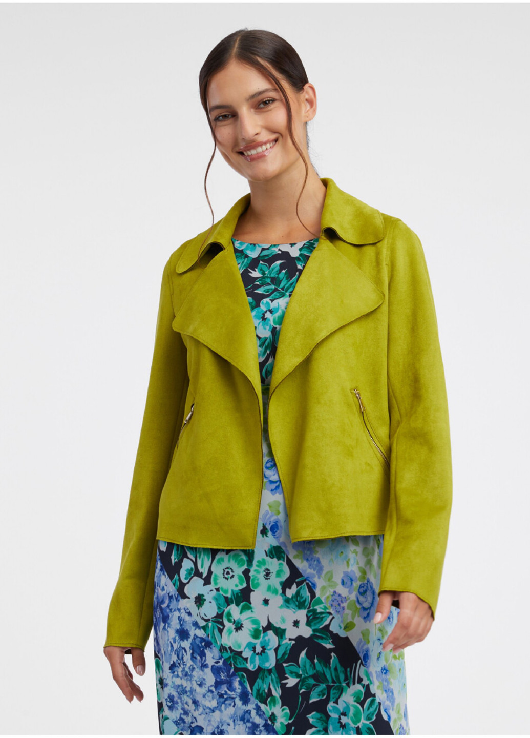 Салатовая демисезонная куртка косуха Orsay