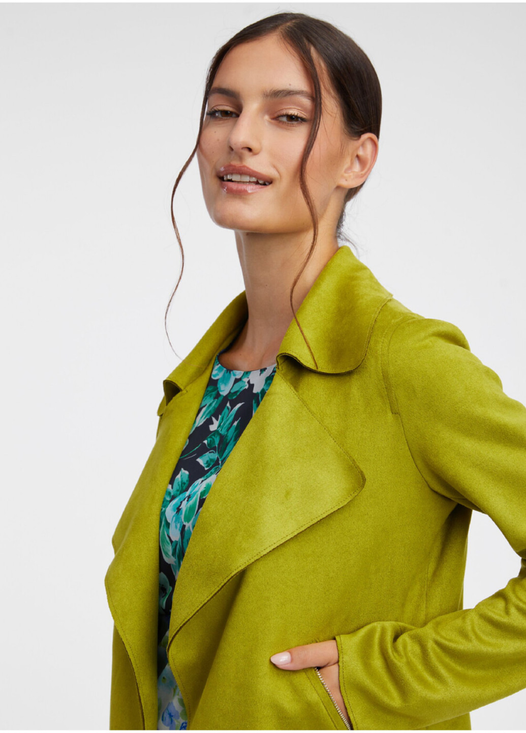 Салатовая демисезонная куртка косуха Orsay