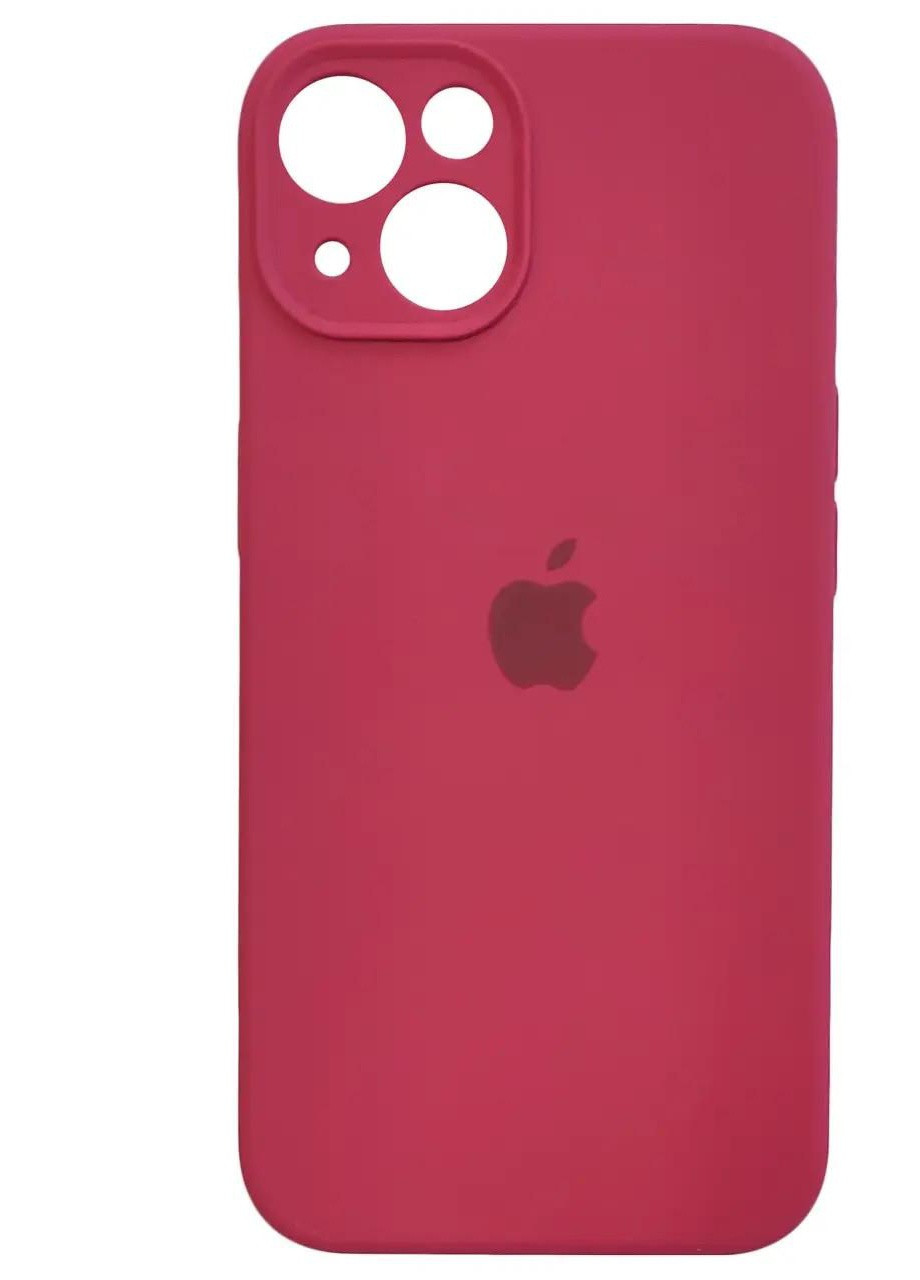 Силіконовый Чохол Накладка Закрита Камера Silicone Case Full Camera Для iPhone 13 Rose-Red No Brand (254091970)