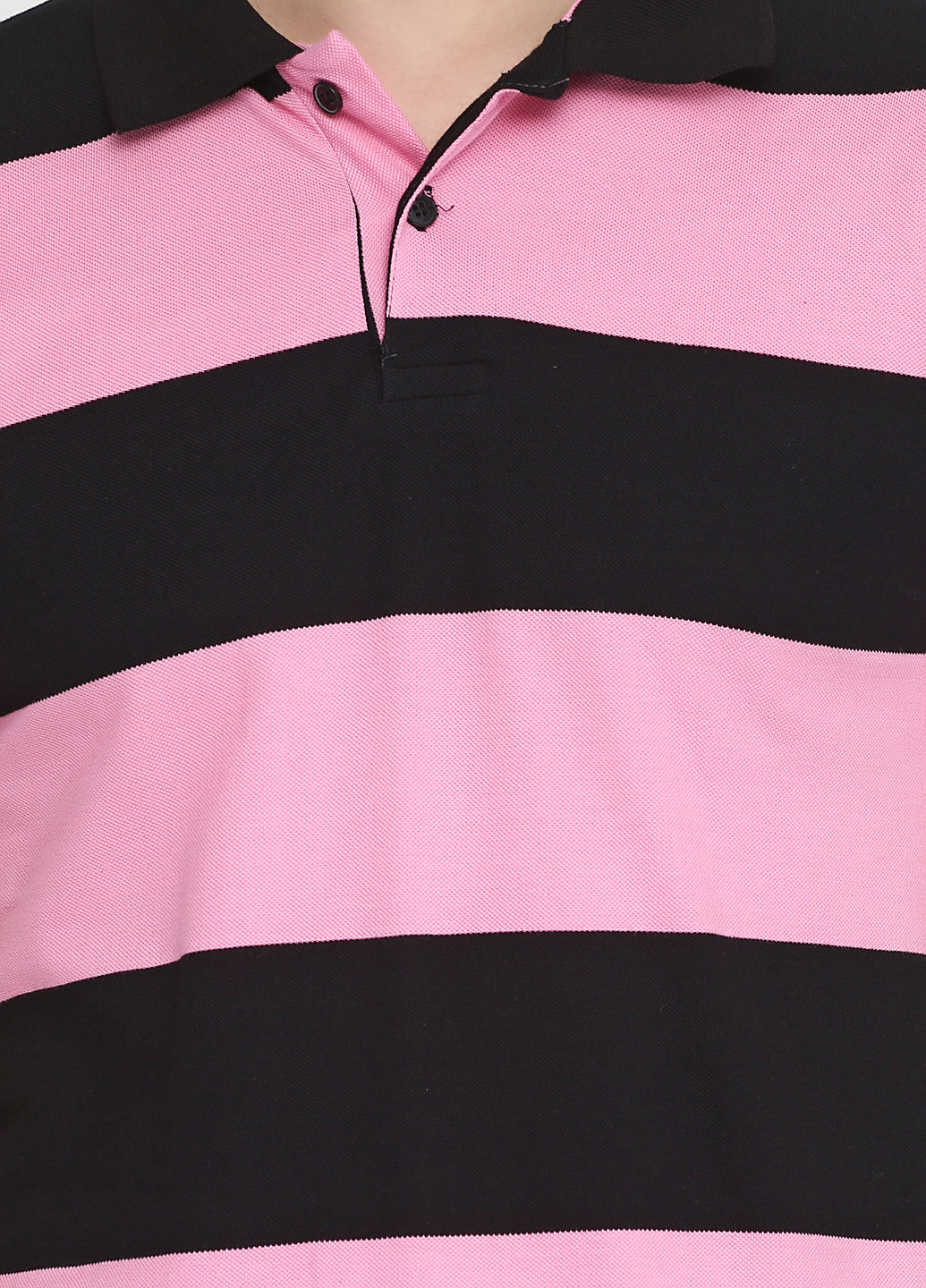 Розовая футболка-поло для мужчин West Wint в полоску
