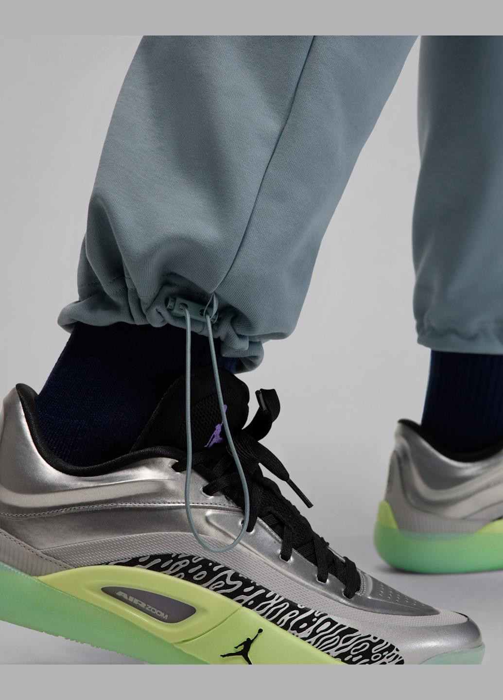 Серо-голубые спортивные, кэжуал демисезонные джоггеры брюки Jordan