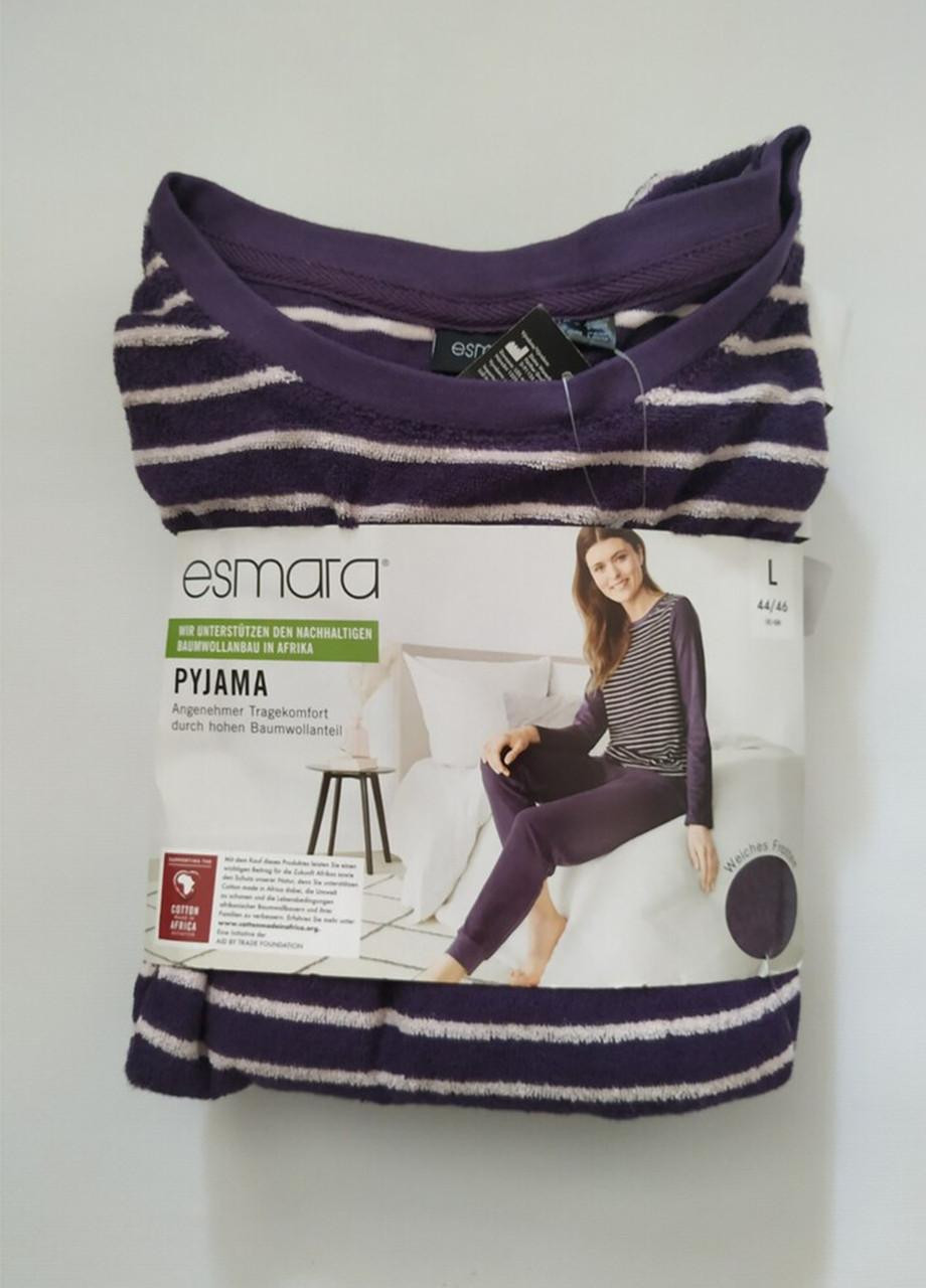 Темно-фіолетова всесезон махровий костюм, піжама для дому та відпочинку, німеччина Esmara