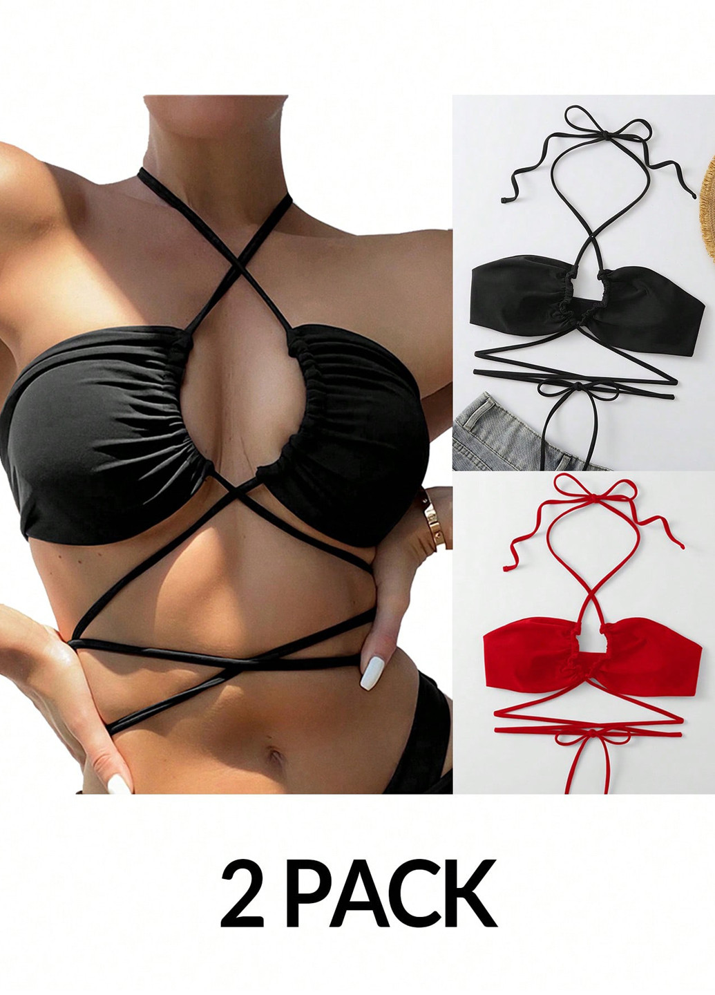 Купальный лиф (2 шт.) SHEIN (332389473)