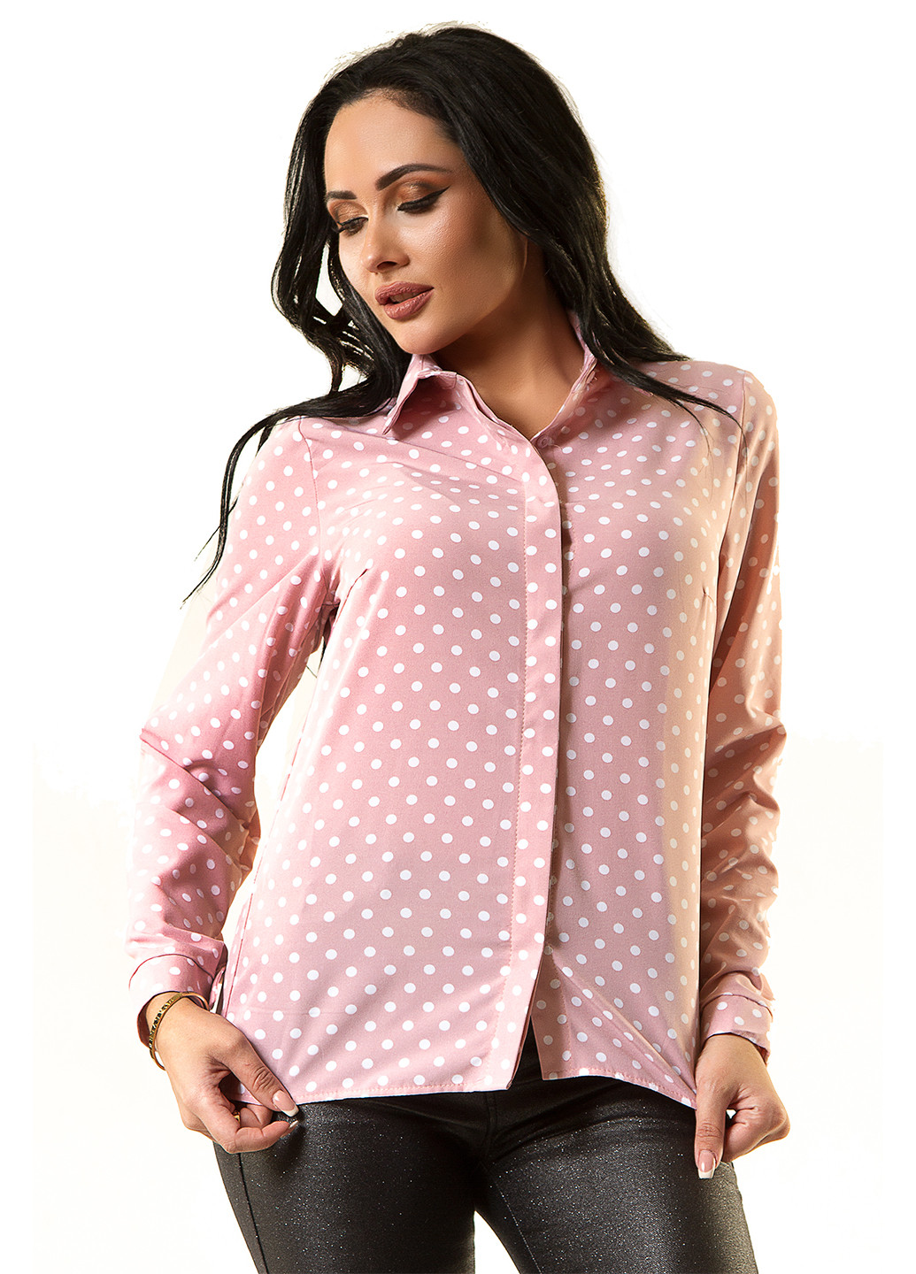 Світло-рожева демісезонна блуза Demma