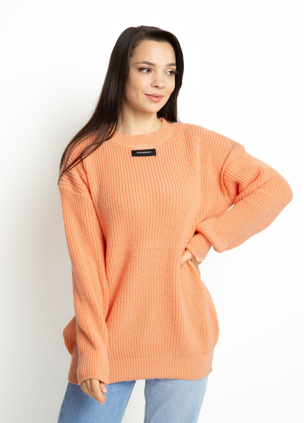 Персиковий демісезонний джемпер джемпер Time of Style