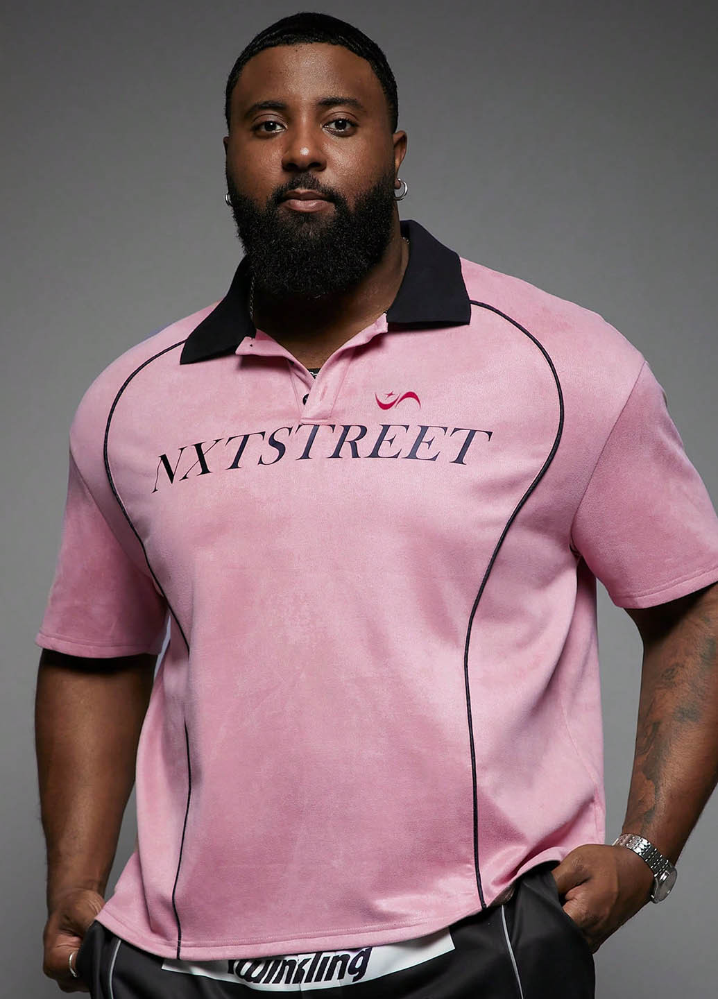 Цветная футболка-поло для мужчин SHEIN с надписью