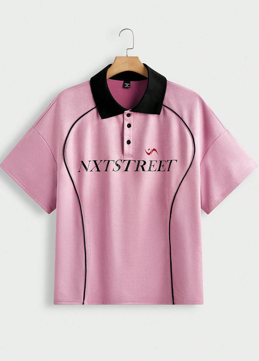 Цветная футболка-поло для мужчин SHEIN с надписью