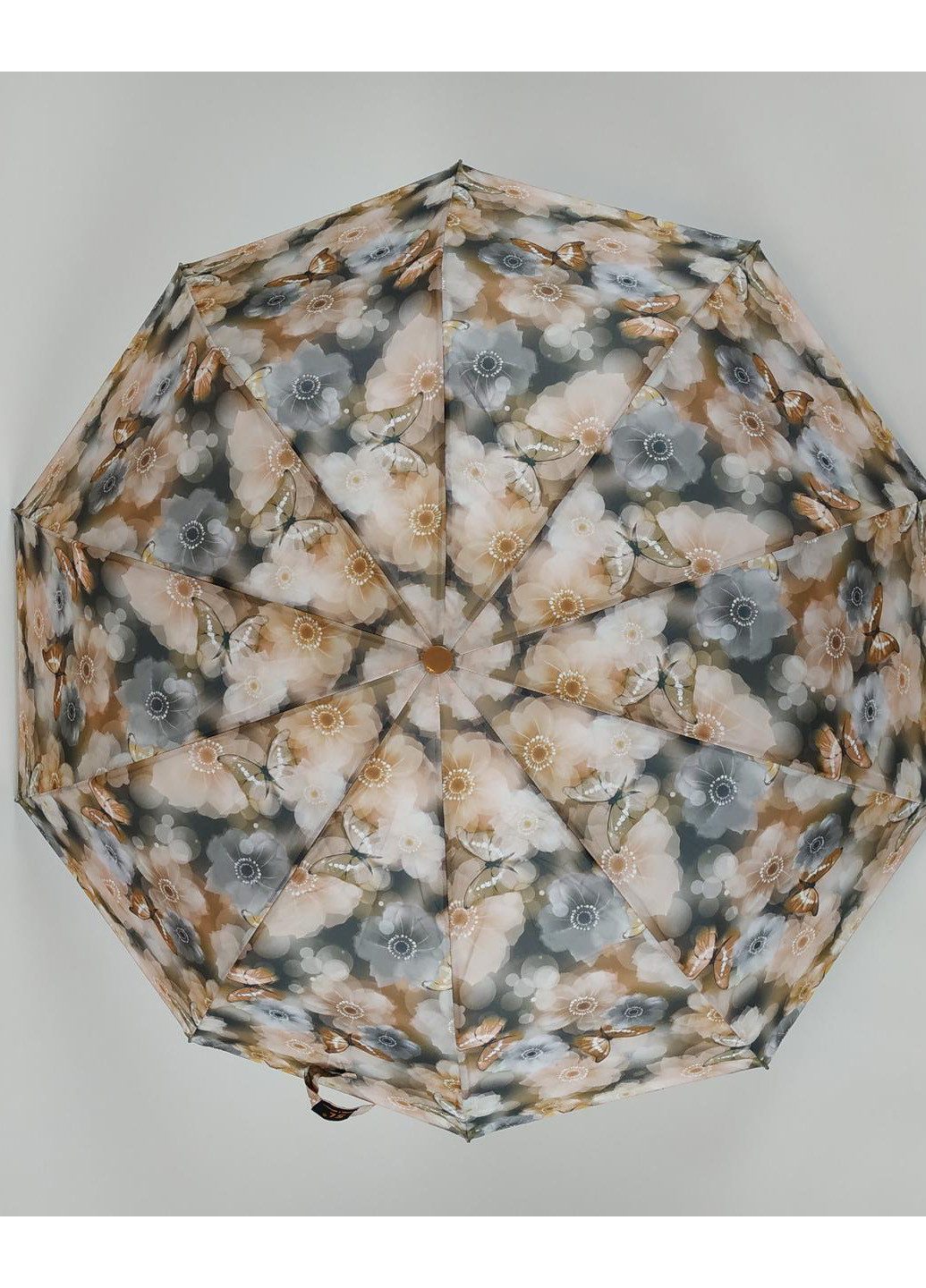 Комбинированный женский полуавтоматический зонт (499) 100 см S&L (189979065)