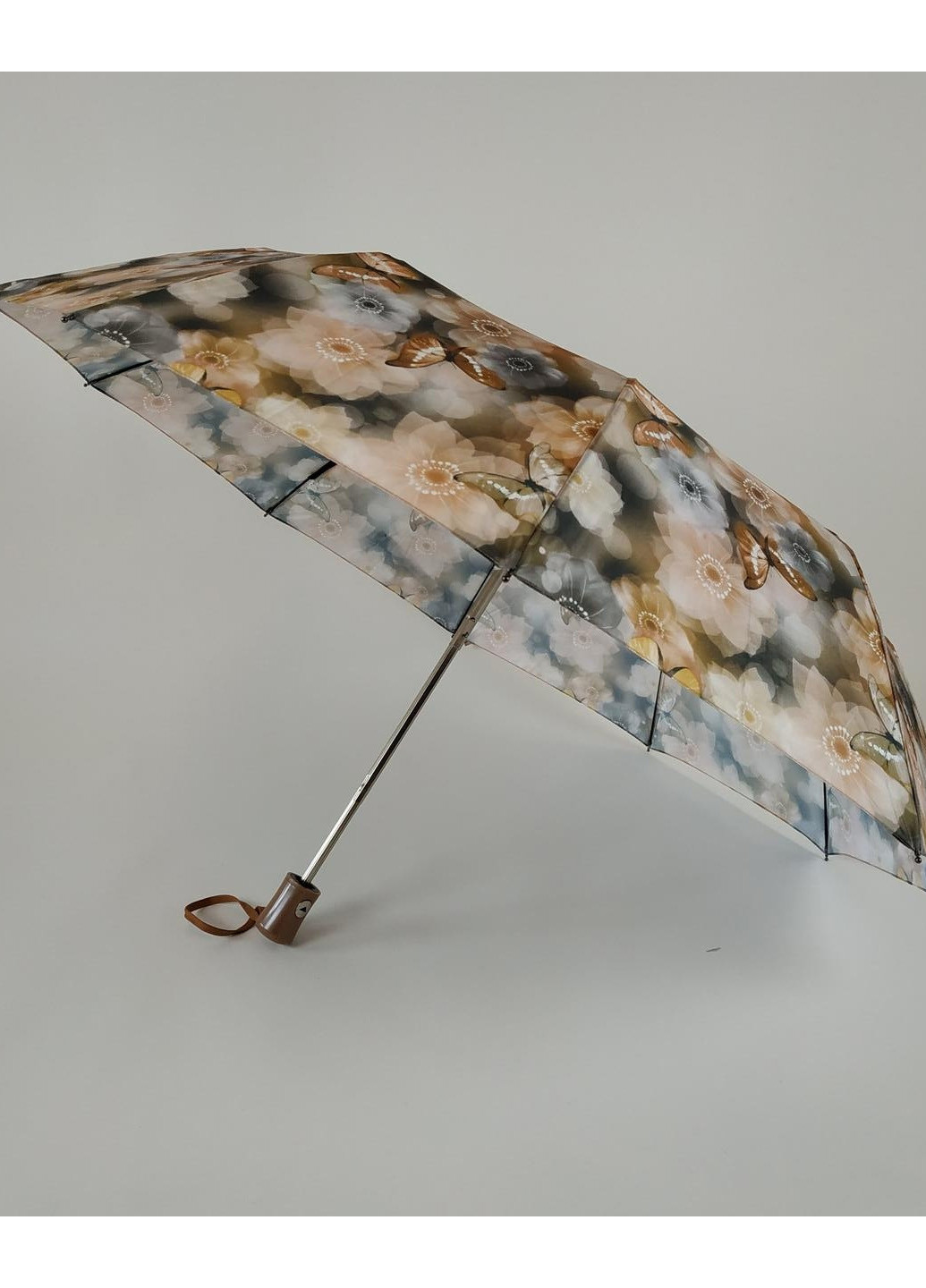 Комбинированный женский полуавтоматический зонт (499) 100 см S&L (189979065)